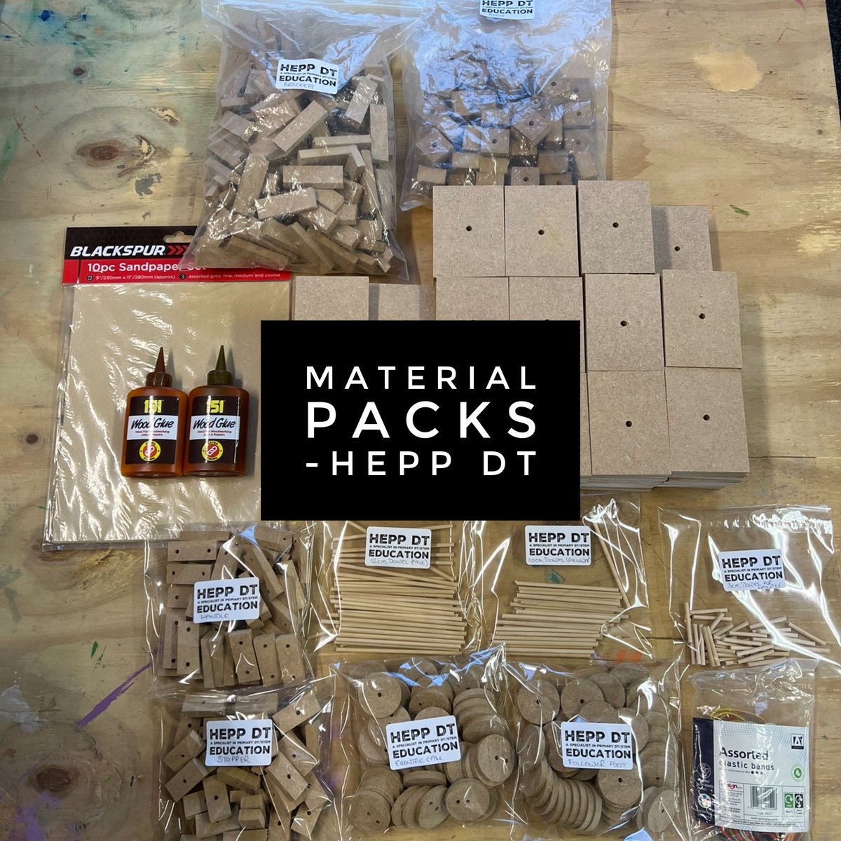 heppdt's tweet photo. Material packs being delivered to @church_prim and @LeyTopPrimary tomorrow lunchtime! Keep your eyes ๐ peeled for Mrs Hepp ๐ ! #materialpacks #DTinaBox #allresources #easyplanning https://t.co/12GeCFSlwu