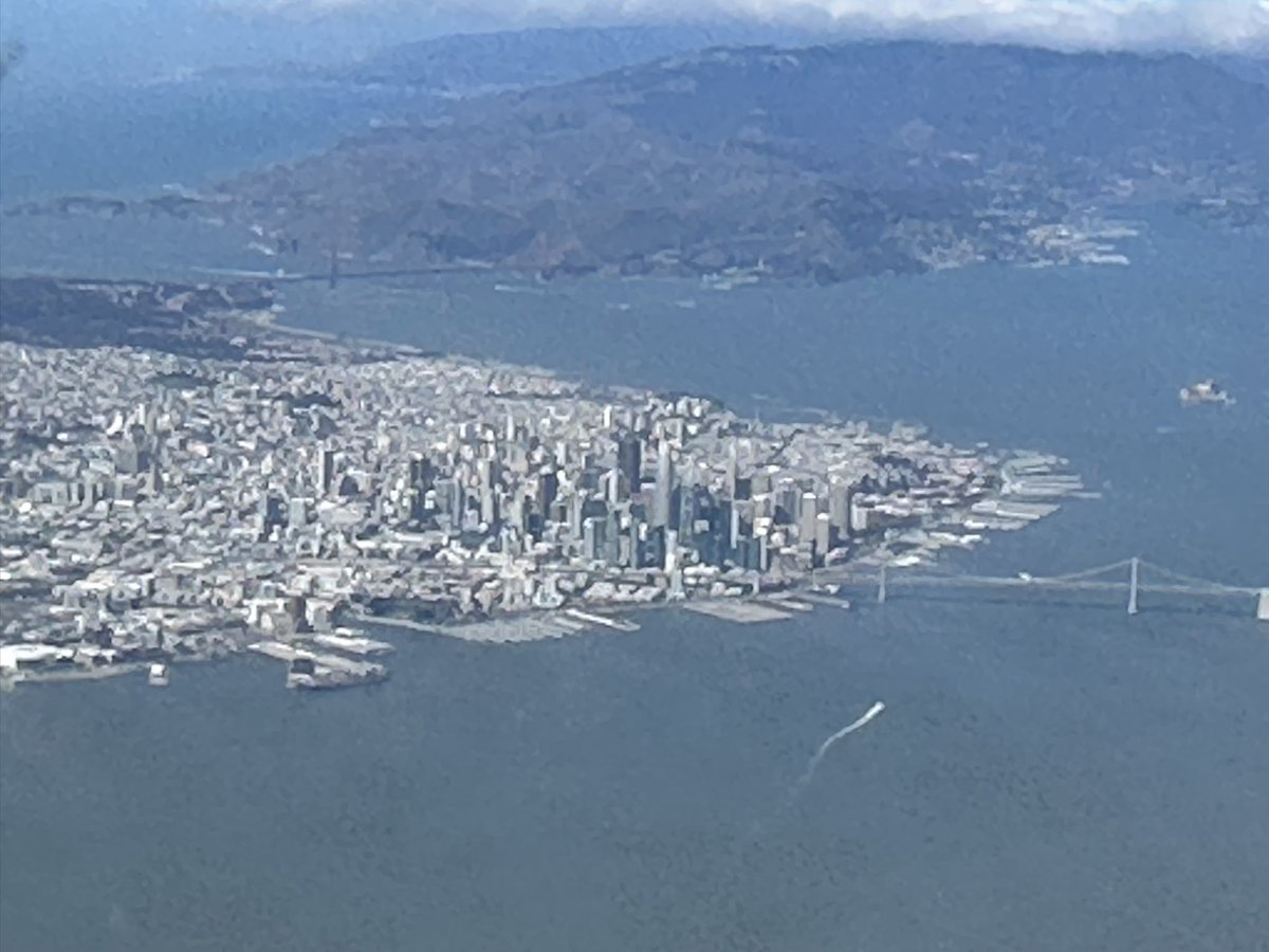 Bet on San Francisco. Despite our challenges, we have such good bones! Oh yeah, always sit on the left aisle if you’re flying out of @flySFO!