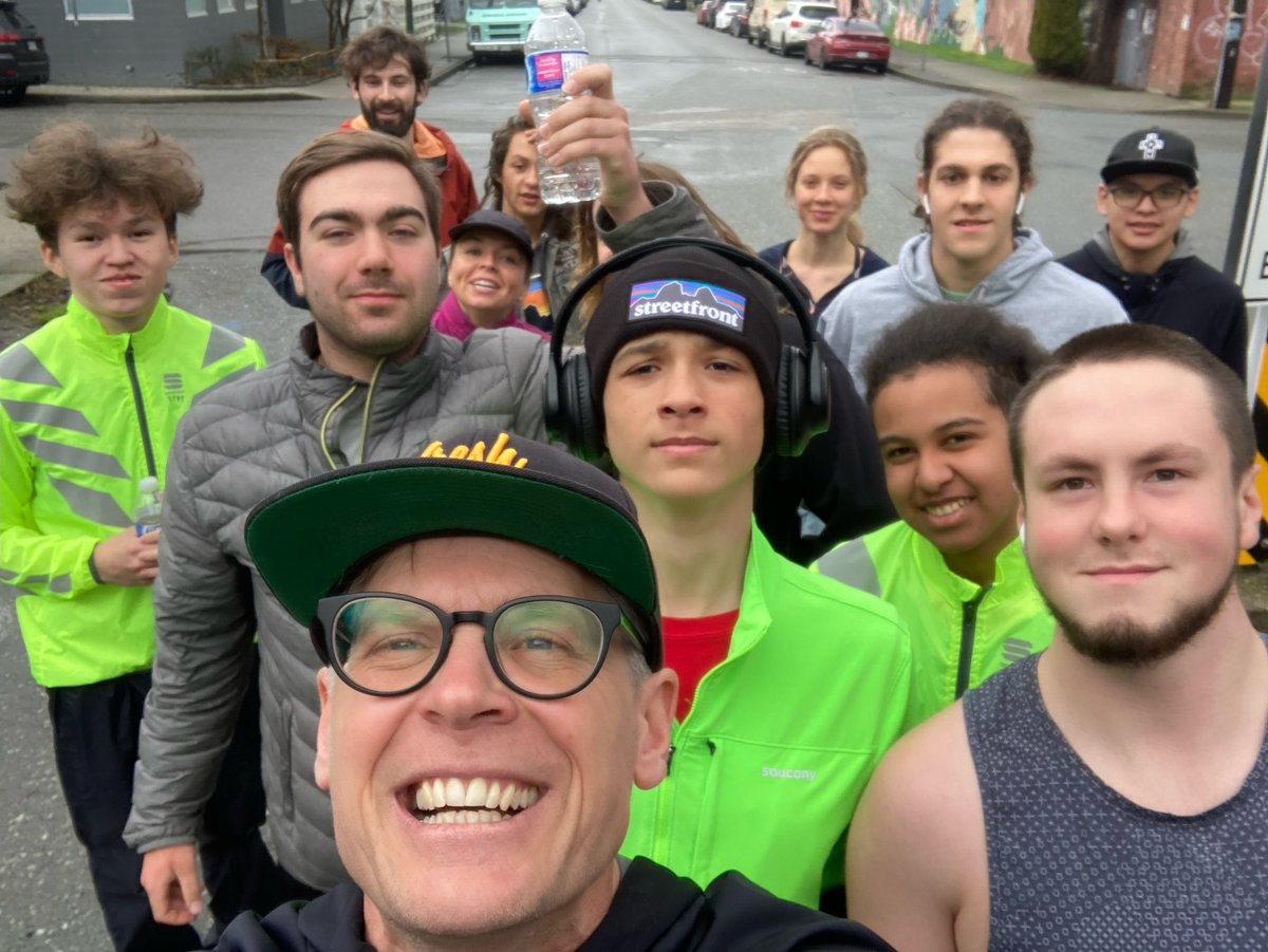 BlueSteele1992's tweet photo. Streetfront youth on a Pro D day running from Britannia Secondary to Deep Cove North Van, with a Honeys doughnut as reward. Remarkable use of a Pro D day when they could be doing anything else…amazing! https://t.co/9QjOxgQp3D