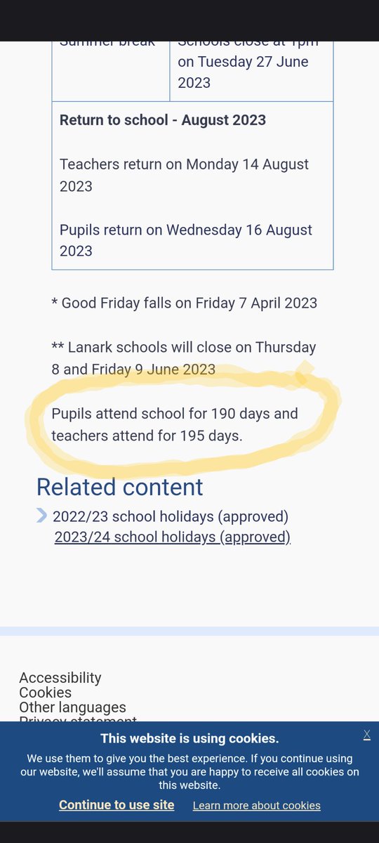 philframe's tweet photo. @SouthLanCouncil When will the pupils get the extra days back? https://t.co/H7eBGc5Wy2
