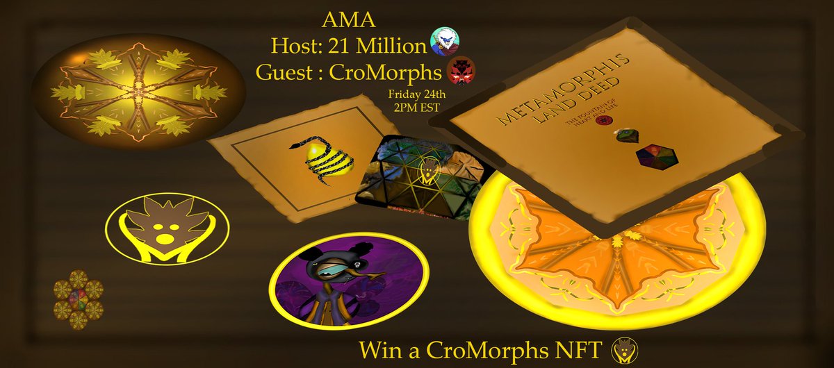 CroMorphs's tweet photo. Learn more about our ever-growing ecosystem this coming friday🚨

AMA 2PM EST, will mention the releasing of MORPHS token, staking, upgrading lands, and maybe more...

You can mint potions in our dapp for 69 cro.

Soon @crosquitos  and @MetaMorphis18 land deeds (both stakable)💎 https://t.co/CVQJvwx2nJ