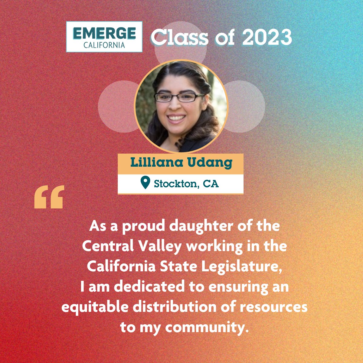EmergeCA's tweet photo. ๐ฆ Spotlight: Meet the Class of 2023 (Post 14 of 16) ๐ฆ
Lilliana Udang, Stockton
Tamika Nicole van den Akker, San Jose
The Class of 2023 Welcome Reception is less than a week away. Tune in via Zoom to meet this phenomenal class. RSVP now: https://t.co/viy7gPzoF3 https://t.co/36GLZHodyE