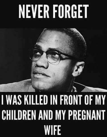 On this day 58 years ago, #MalcolmX was assasinated in front of his wife and children sitting in the front row of Audubon Ballroom. He was 39 years old. #Cointelpro #BlackMessiah #BlackLeadership #BlackHistoryMonth