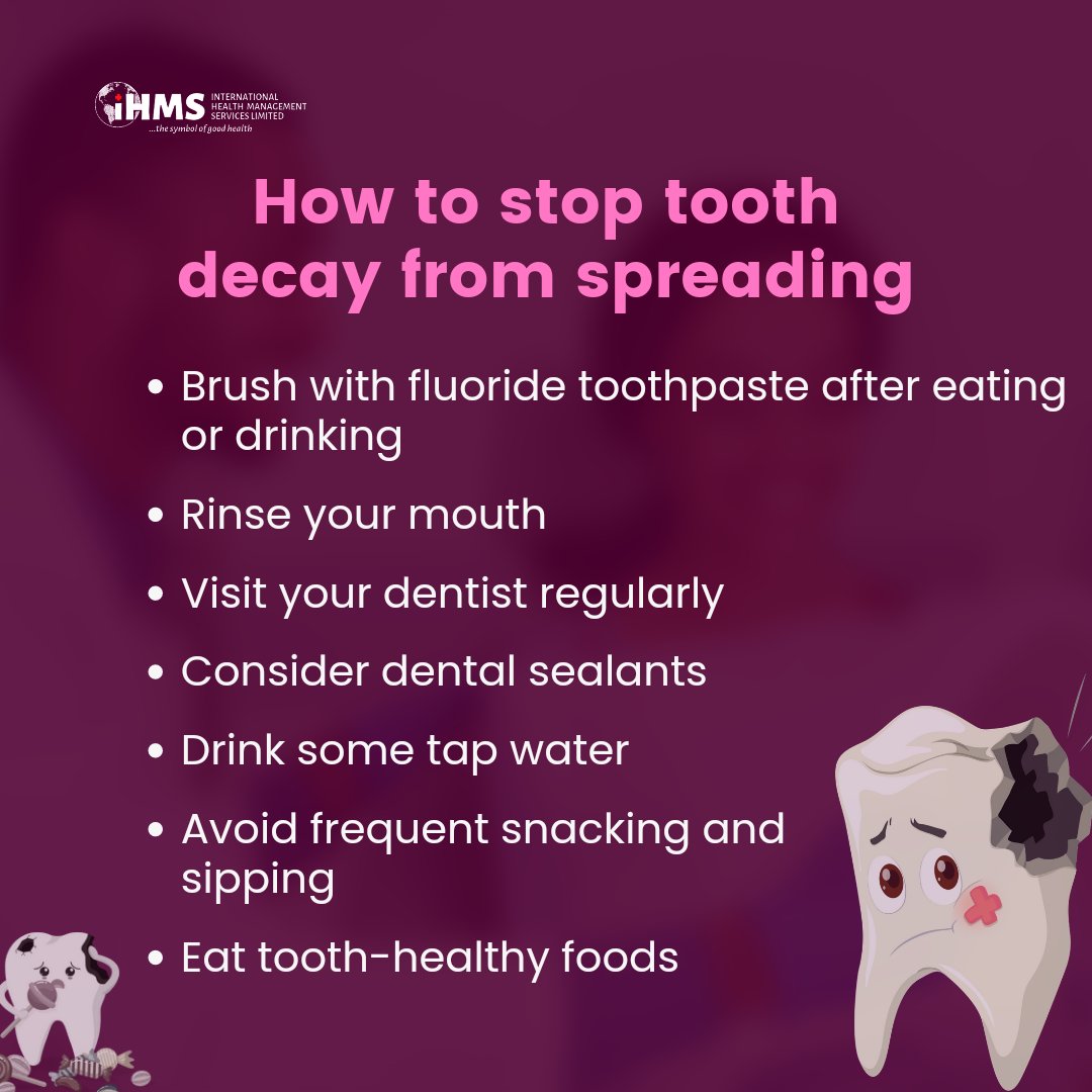 Ihmsnigeriahmo's tweet photo. Good oral and dental hygiene can help you avoid cavities and tooth decay. Ensure to ask your dentist on which tips is best for you. #stayhealthy #ihms #hmo #healthcaresystem #healthmanagementsystem #toothdecay https://t.co/QUq6W1hvez