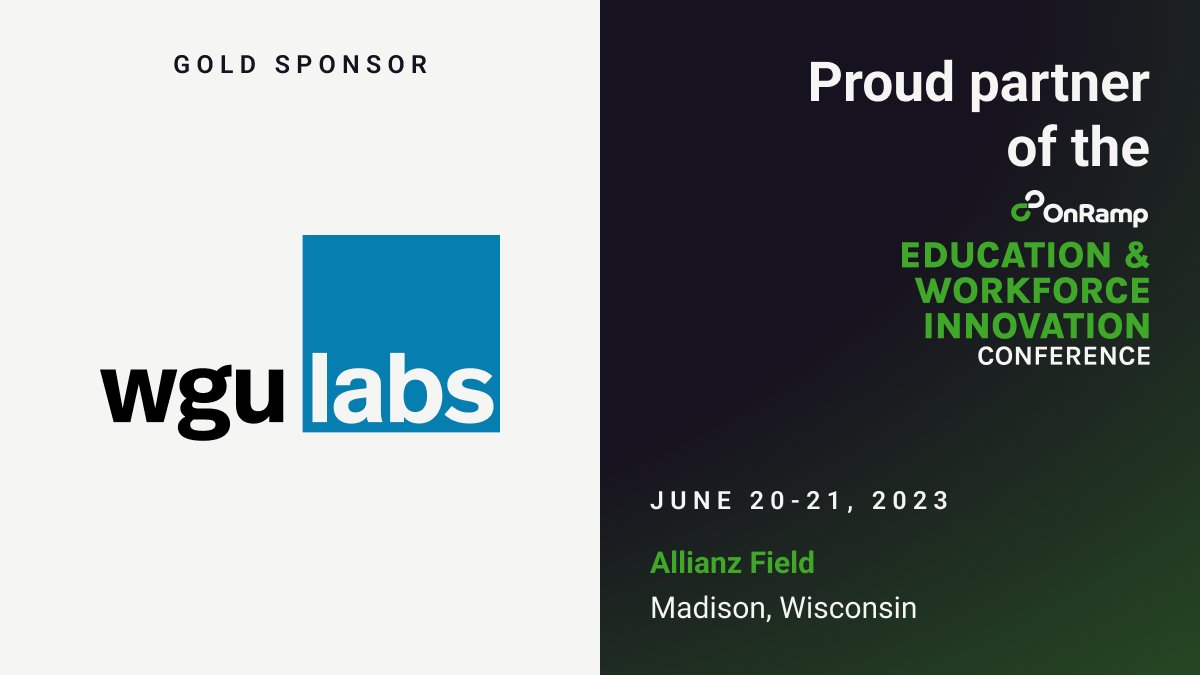Excited to partner with @WGULabs for the upcoming OnRamp Education &amp; Workforce Conference. The team invests in #edtech startups that address the biggest challenges in education today 👏 Register Today, Space is Limited 💥gener8tor.com/conferences/on…