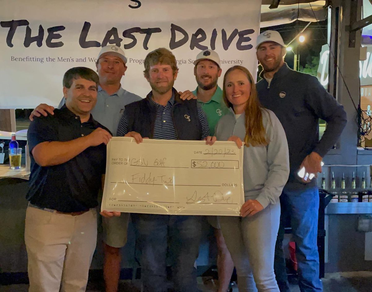 ccollinsGS's tweet photo. Wow, what a night! 

Cannot thank @TheLastDriveGS Committee (Ryan, Matt, Zach &amp; Dennis) enough for the time and effort to help support the @GaSouthernGolf &amp; @GaSouthernWGolf programs 🙏 

Statesboro &amp; Eagle Nation.. Thank you!!This is a special place‼️

#HailSouthern 🦅 https://t.co/8sYnp9VE0i