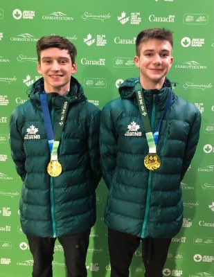 Congrats to #Fredericton’s Dexter Richard and Eric Davis who landed gold in the men’s synchro trampoline at the Canada Winter Games. This is @Team_EquipeNB’s first medal of the #2023canadawintergames and their first-ever Canada Games medal in trampoline. Well done!