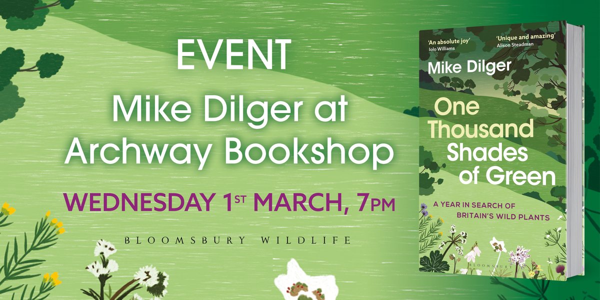 EVENT | If you're down in Devon, don't miss @DilgerTV talking all about One Thousand Shades of Green. 📅 Wednesday 1st March ⌚️ 7 p.m. 📍 @Archwaybookshop Get your tickets: archwaybookshop.co.uk/index.php/auth…