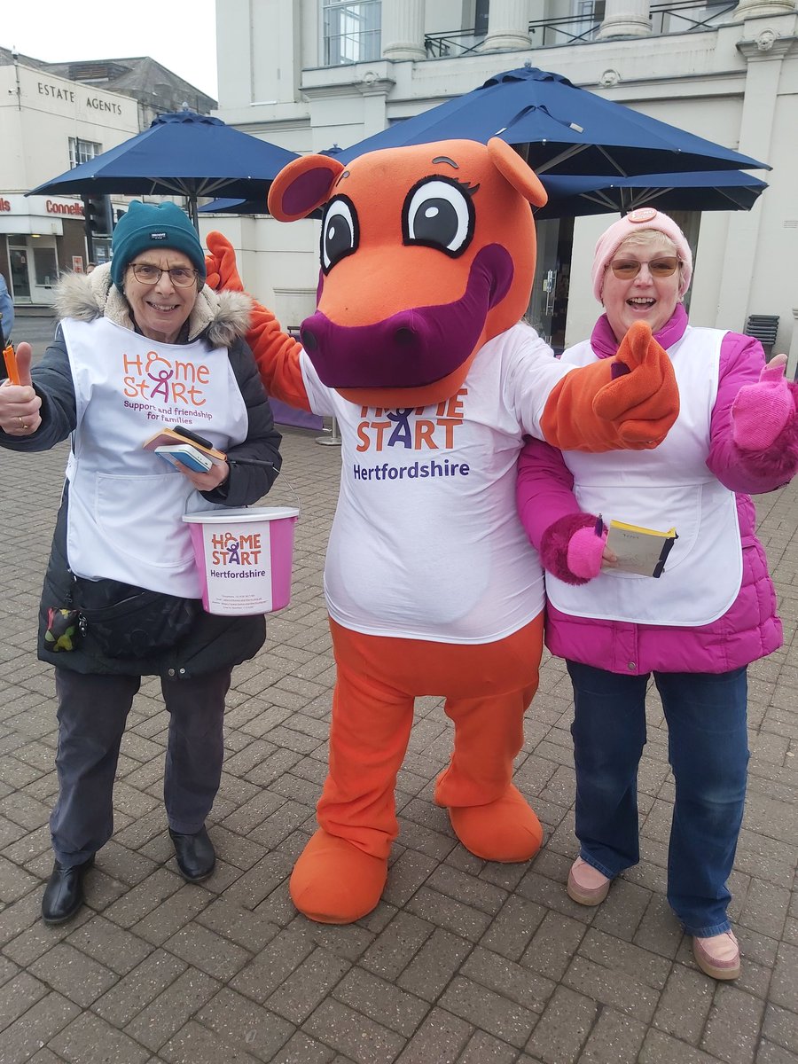 SIStAlbans's tweet photo. #StAbans #PancakeRace was great fun today fundraising for @HomeStartHerts  #Soroptimists Sarah, @pinkyslatter, Debbie, Bev and @WoodleyDo were all happy to help! "Hope the Hippo" had fun too 👍 #standingupforfamilies @SIGBI1 @UKPACc @SoroptiTweet https://t.co/Q5SDckZPC6
