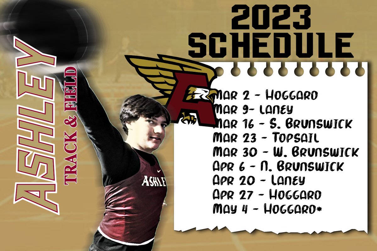 Ashley_Track's tweet photo. 2023 Schedule https://t.co/4H8ziPT0sz