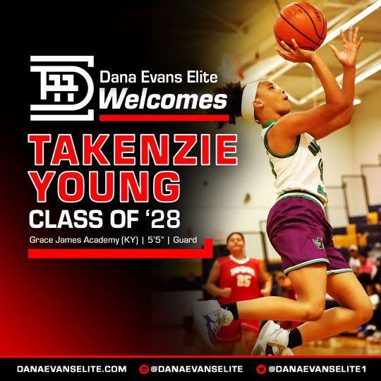 deelite502's tweet photo. Dana Evans Elite would officially like to WELCOME c/o 28 Takenzie Young to the program. @Tallen_01 @Danaaakianaaa @TheCoach_AB @FOCUS_Bball @CoachRobMac @Iron_502 @PGHKentucky @alyxwhite_ https://t.co/JZeDddLP8R
