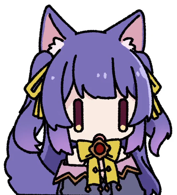 私がルルちゃん描くと毎回ぽへっとした顔になっちゃうな 