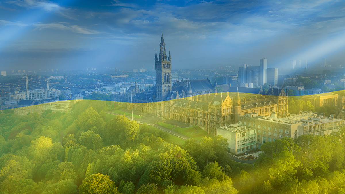 UofGlasgow's tweet photo. This Friday marks one year since the outbreak of the war in Ukraine. It is with great sadness that we see the war continue to unfold. 

UofG Sanctuary Champion @RachelSandison shares a message of support &amp; details how we're marking the anniversary.

More: https://t.co/VmKDPHKnlU https://t.co/k55Gbas2nf