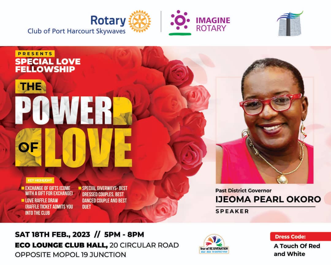 RCPhSkywaves's tweet photo. We had our Special Love Fellowship with an insightful talk by Our own "Passion Queen" PDG Ijeoma Pearl Okoro on the Power of LOVE with a charge that we should carry out an impacting Project to extend Love to someone in dire need. We then decided to donate the day's SAA. https://t.co/2CFohageTD