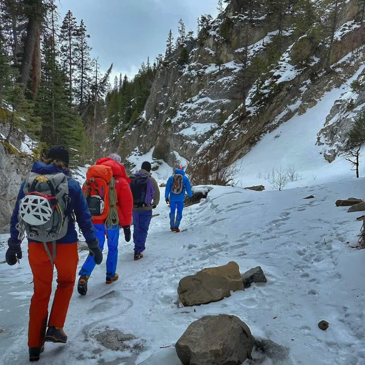 35MarathonMan's tweet photo. An epic day well spent in the mountains with a great bunch 🏔️🧗♂️🏔️🧗♂️
#iceclimbing #iceclimb #climb #climbing #ice #winter #kananaskis #alberta #winter #outdoors #nature #adventure #mountainerring #mountain #mountains https://t.co/7x1hf59Ra5