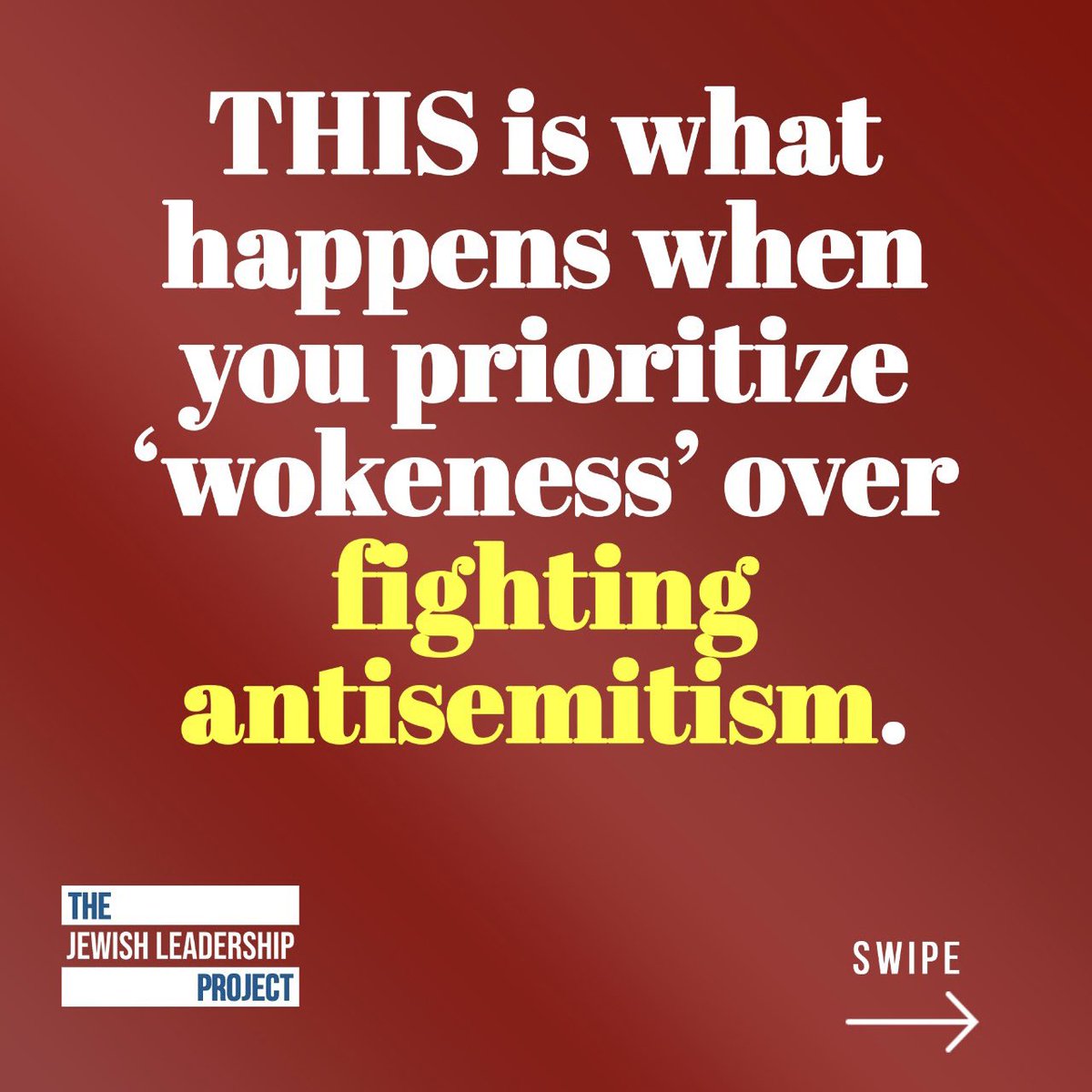 _TheJLP's tweet photo. 🧵 1/4 This is what happens when you prioritize a "#woke" agenda over combatting #antisemitism. https://t.co/Dw4st3HGxd