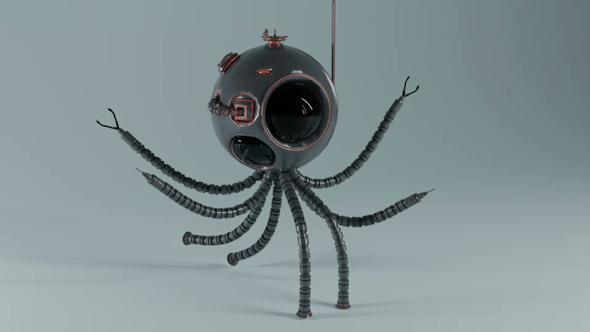 BPajamaz's tweet photo. Blender render of my Star Wars RPG OC, C7-XX, the luxurious droid who loves to hack. About 8 hours of hard surface modeling.
#blenderart #blender #3dart #StarWars #tabletopgaming https://t.co/g7BCRA9vSE