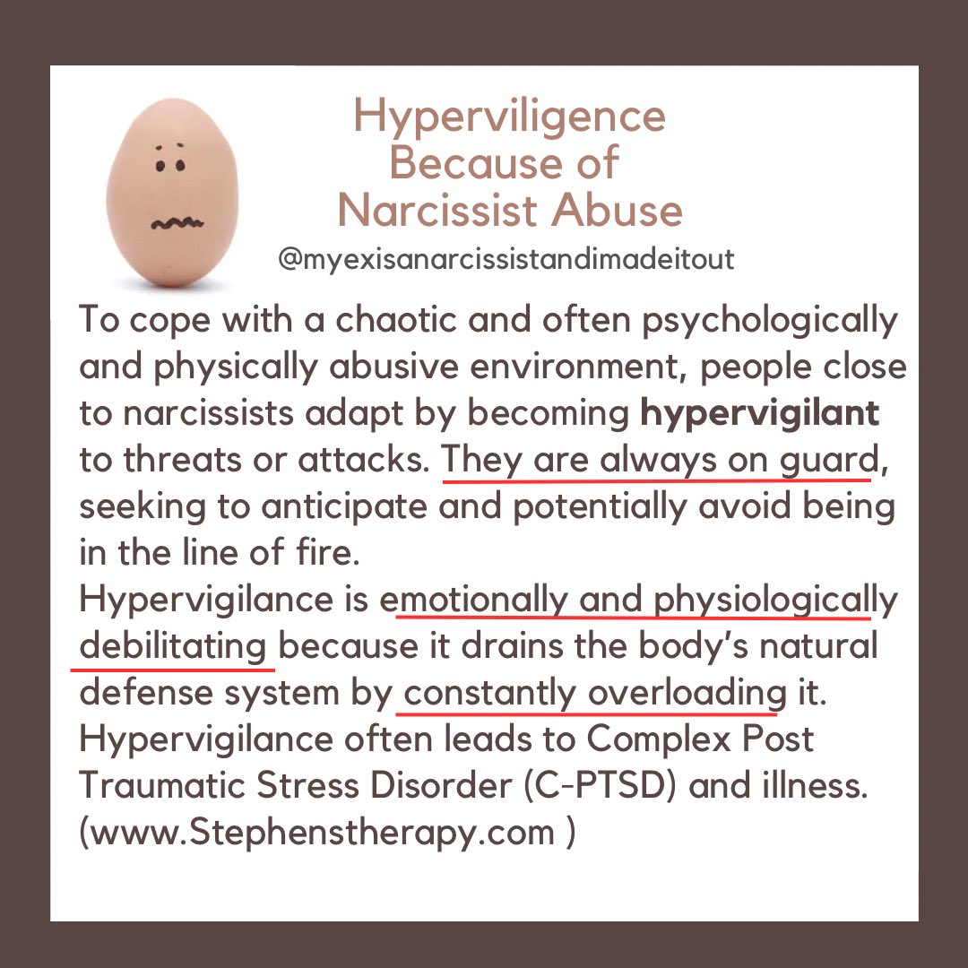 MyExIsANarc's tweet photo. #hypervigilance #narcissists #narcissistabuse https://t.co/JNuffLRMQo