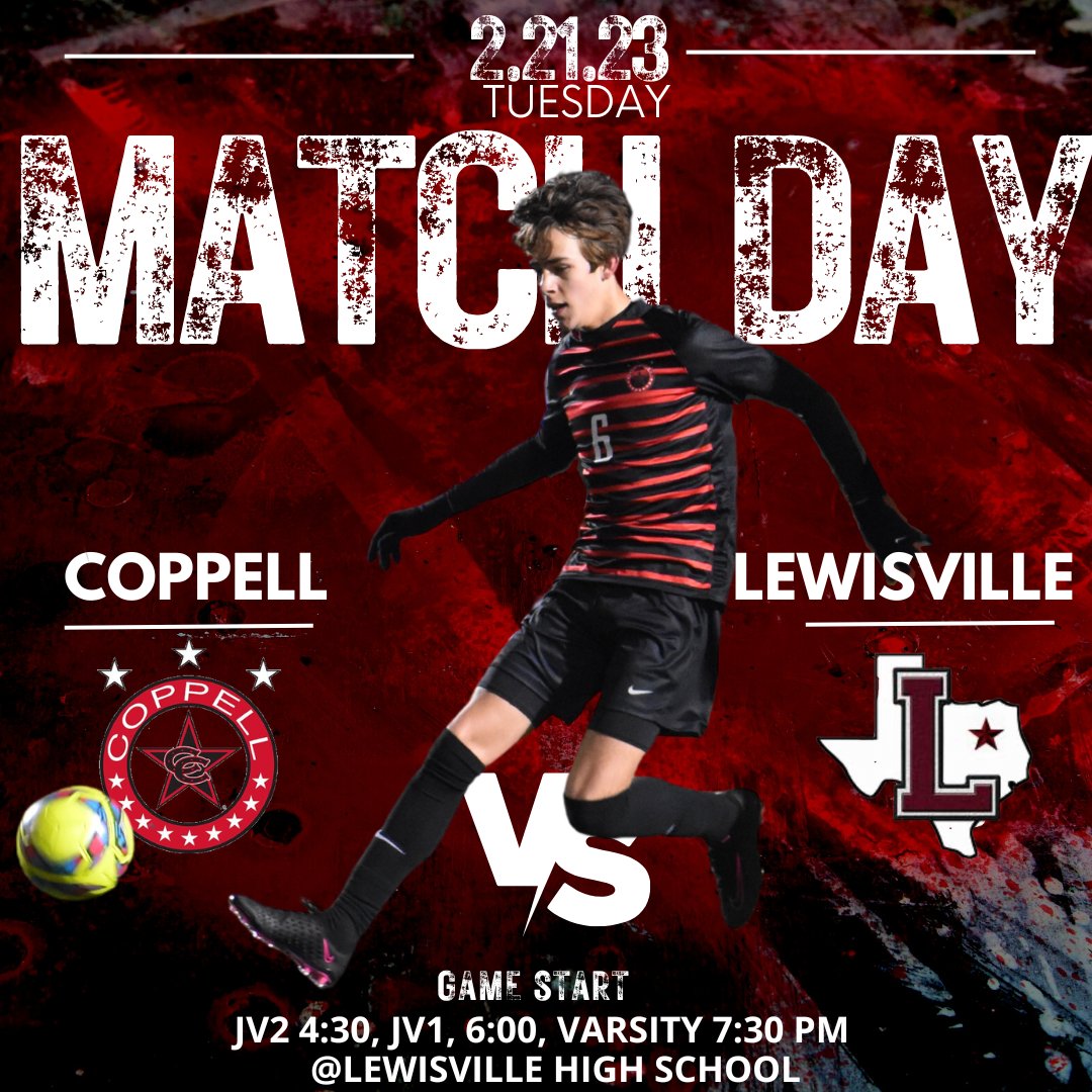 Game Day! The teams are taking on Lewisville tonight at LHS stadium. Let's go Cowboys! Games start at 4:30pm.