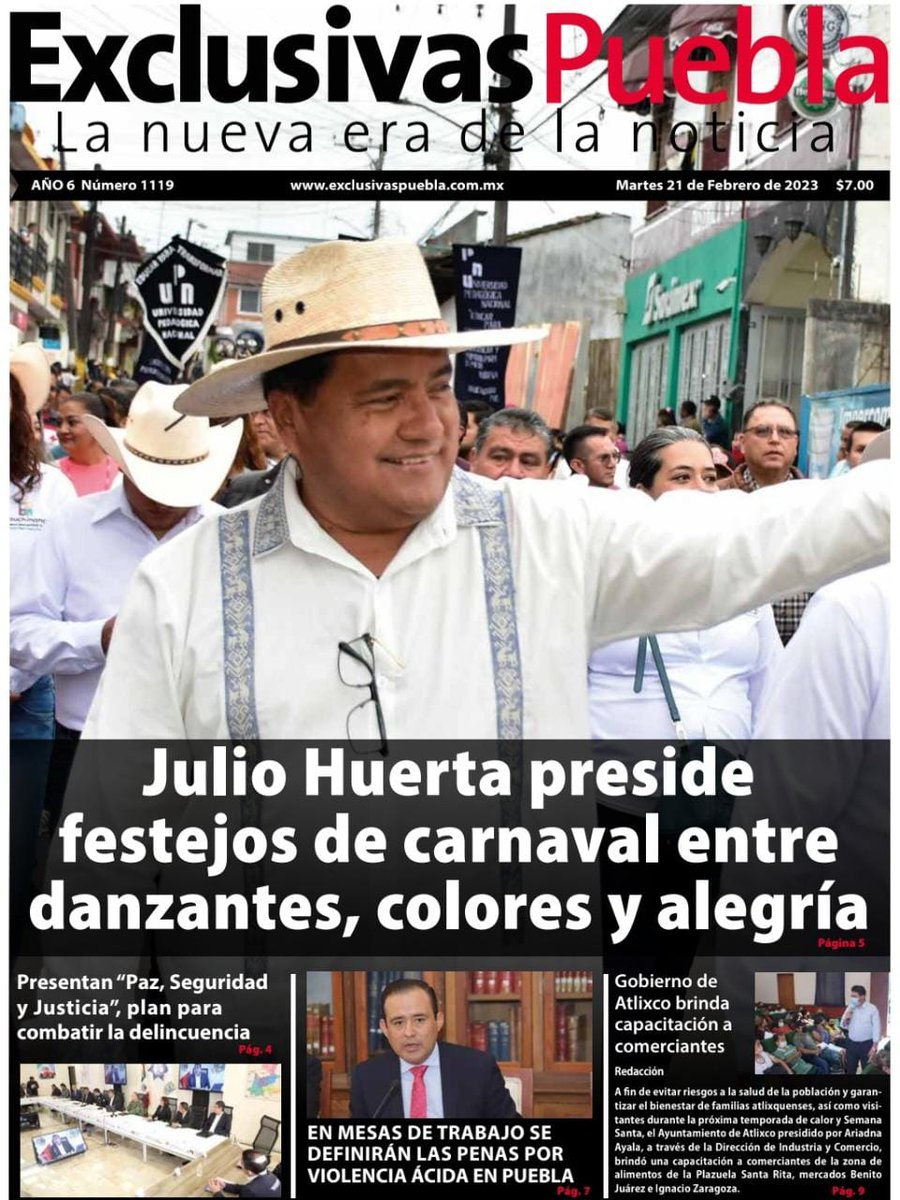 IzucarconJulioH's tweet photo. #PortadaExclusiva 
Julio Huerta preside festejos de carnaval entre danzantes, colores y alegría👍🏼💯

https://t.co/tWWDhcO92m 👈🏼 https://t.co/t4IO7bjMk8