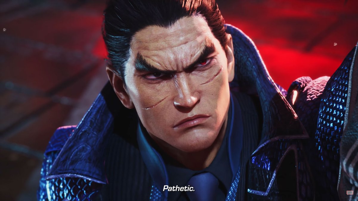 Bawaqar_Haider's tweet photo. Quickly want to help identify the fact that he looks really ฮadass as an antagonist. He may turn out to be a protagonist just like Heihachi. Only story will tell.
Look at that grace that the art team has managed to keep intact with the persona of Mishima #Kazuya. #Mained #TEKKEN8 https://t.co/wTrLquMkKn