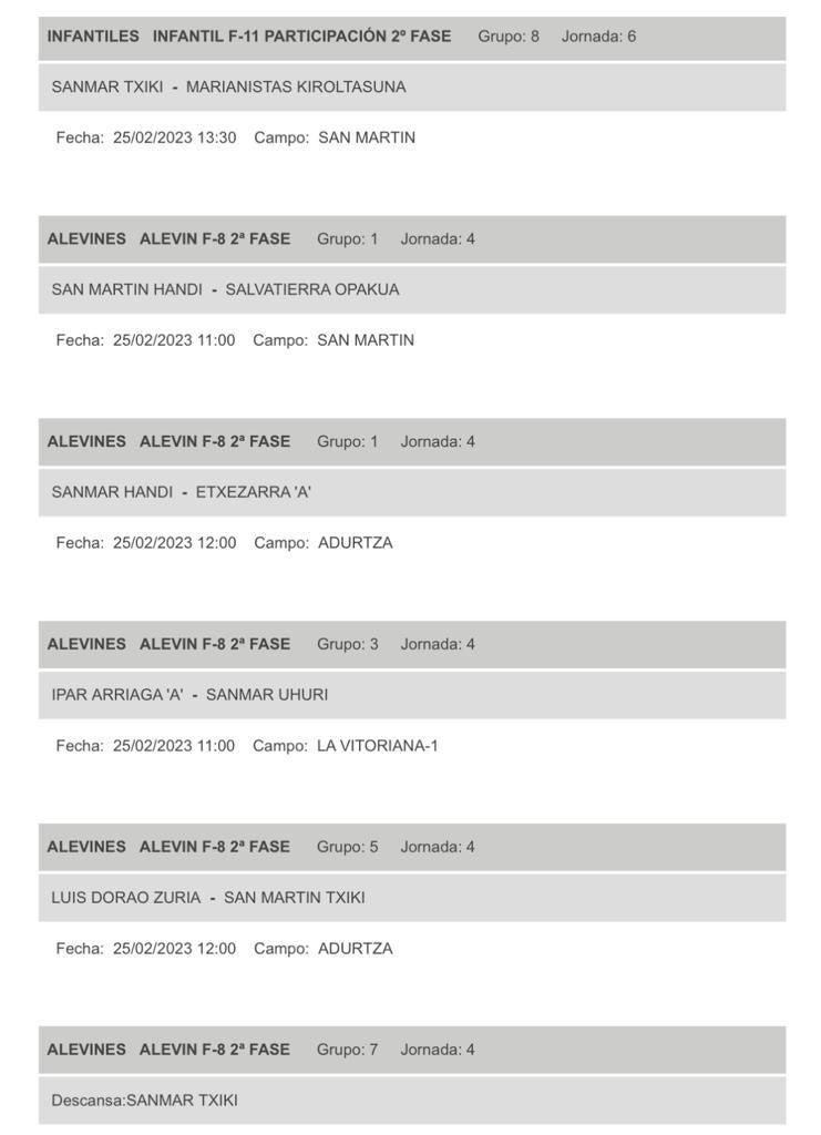 sanmarcdf's tweet photo. Horario de nuestros Alevines para este fin de semana. Aupa San Martin!!! https://t.co/fGVlq5uLC5