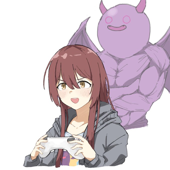 ゲームをプレイする甜花ちゃん #シャニマス 