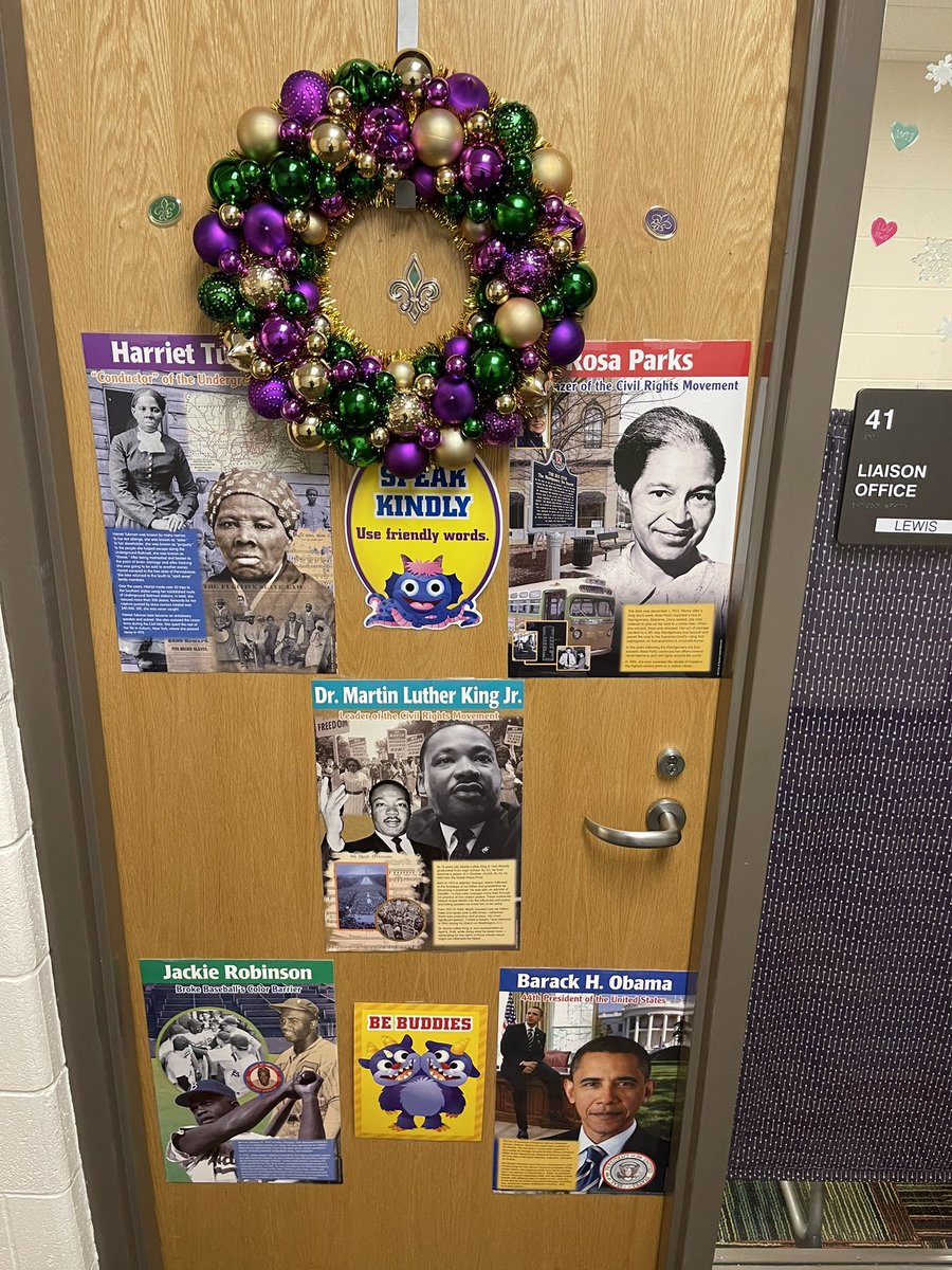 MapleAbraham's tweet photo. Abraham Lincoln Elementary School Celebrating Black History through Door Decorating….cont. https://t.co/Y7UghJi1Z2