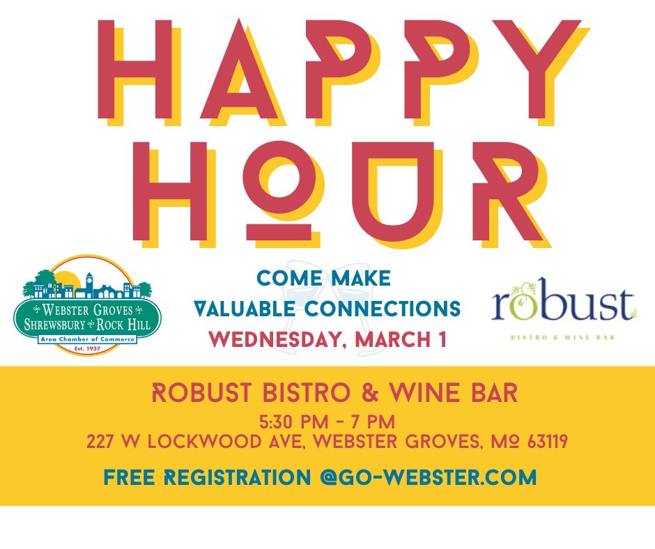 Webster Groves/Shrewsbury/Rock Hill Area Chamber tweet media