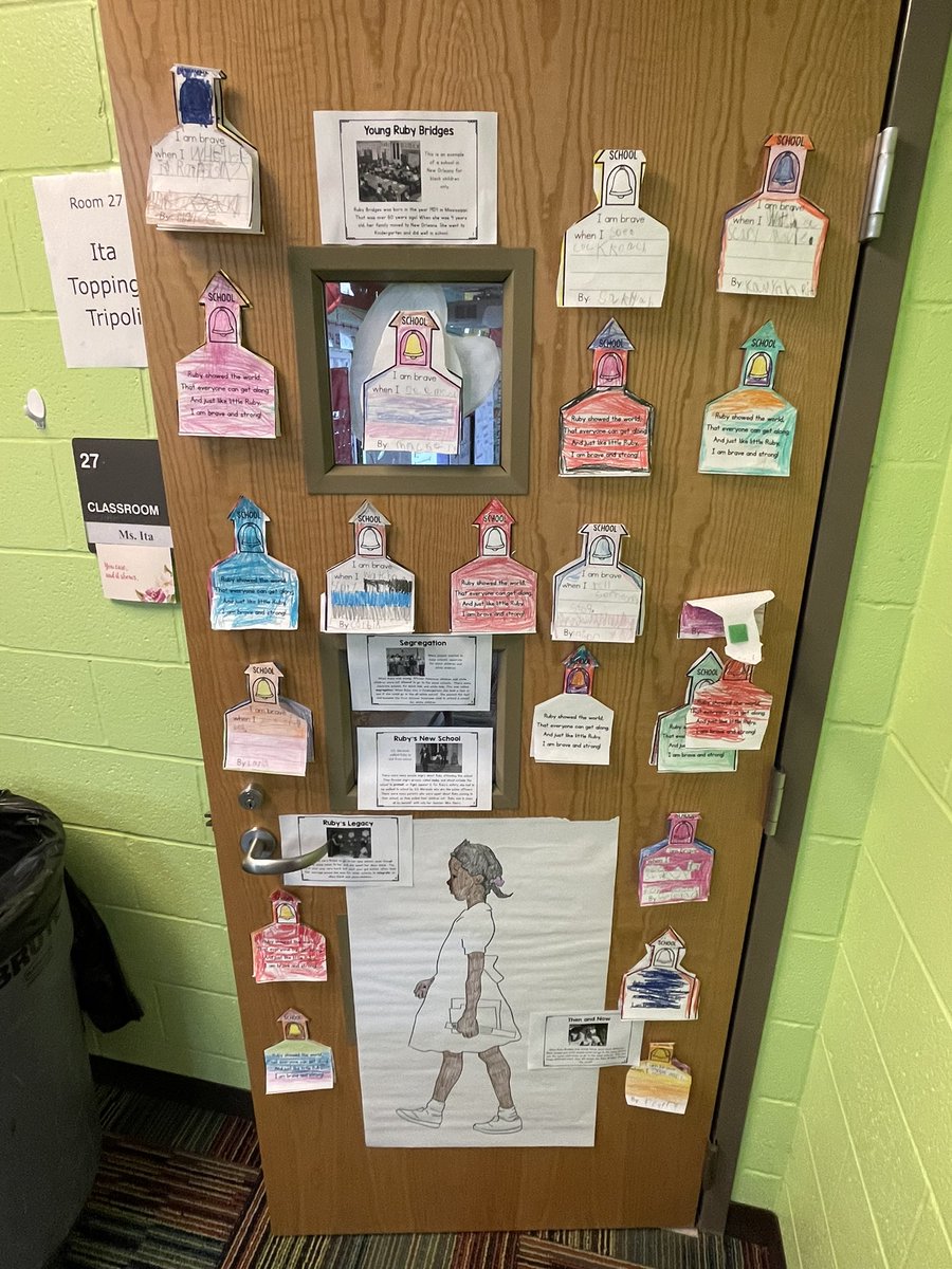 MapleAbraham's tweet photo. Abraham Lincoln Elementary School Celebrating Black History through Door Decorating https://t.co/q2XEx46Gg3
