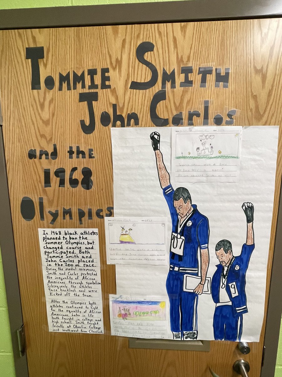 MapleAbraham's tweet photo. Abraham Lincoln Elementary School Celebrating Black History through Door Decorating https://t.co/q2XEx46Gg3