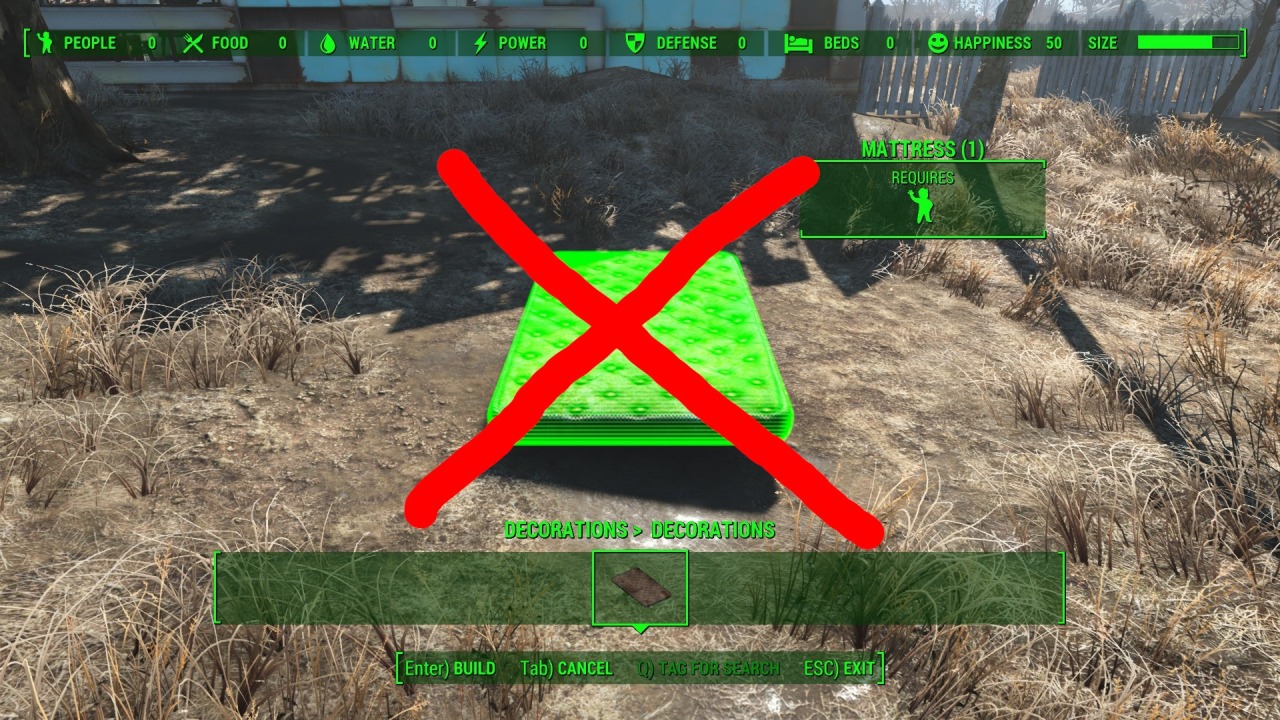 Fallout4 MOD on Twitter "【バグフィックス/Weird Mattress Fix】Buffout 4 がインストールされているときに ワークショップメニューの「装飾