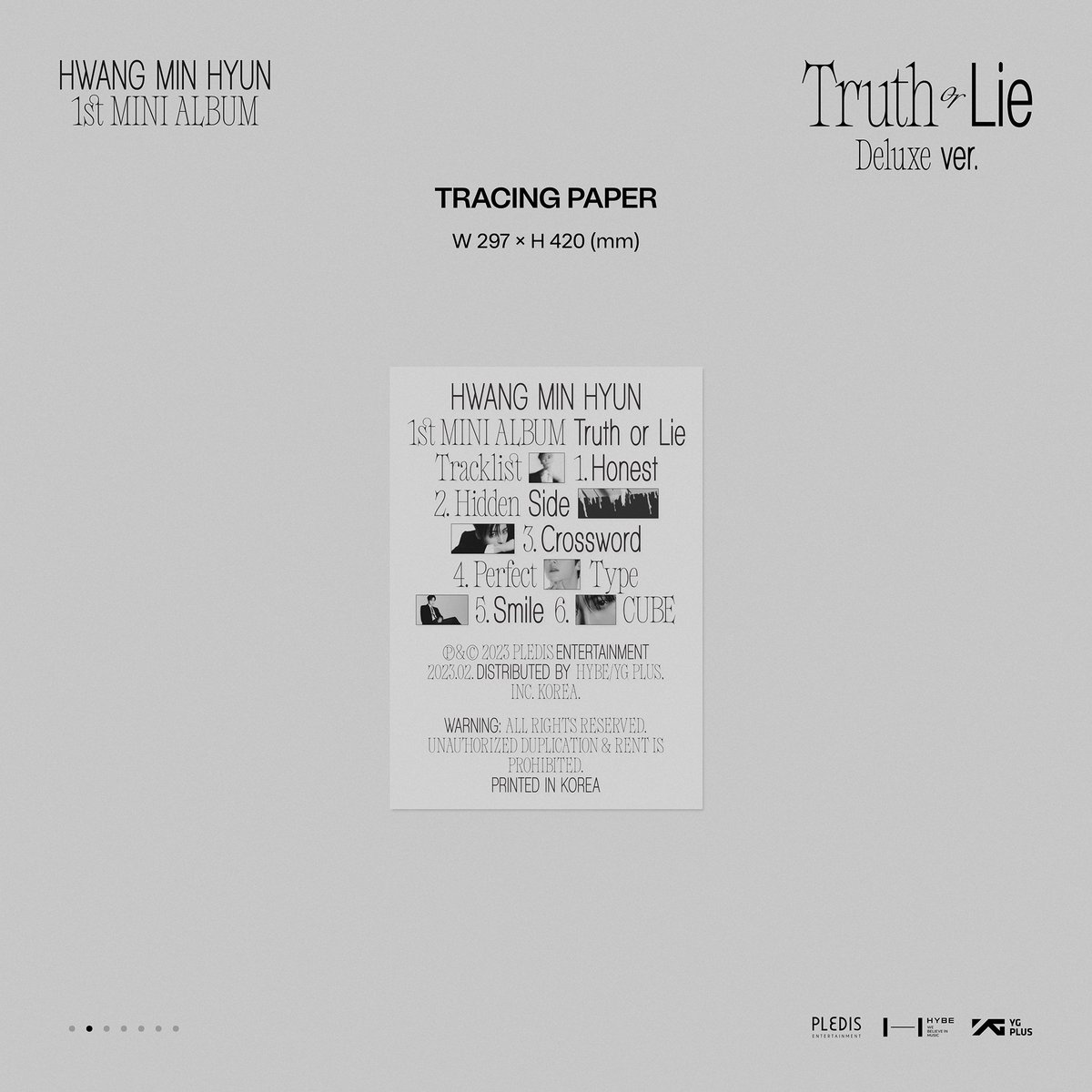 MINHYUN_PLEDIS's tweet photo. [NOTICE] 황민현 (HWANG MIN HYUN) 'Truth or Lie' - 1st MINI ALBUM (Deluxe ver.) 발매 및 예약 판매 안내

▶ https://t.co/05D6mzv2Si

#황민현 #HWANGMINHYUN
#Truth_or_Lie
#Hidden_Side
#20230227_6PM https://t.co/clKBhleLlg