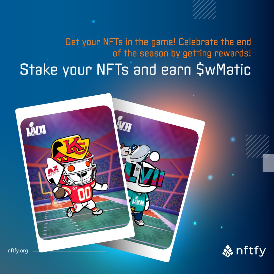 nftfyofficial's tweet photo. 🏈Stake your Super Bowl LVII x Reddit Collectible Avatars and start earning $wMatic
👉 https://t.co/PHFQybaxsd
🤑 It's free and effortless!
#superbowl #redditsuperbowl #redditavatars #redditnfts #stakingnft #reddit #nft https://t.co/cbWfEyiLtG