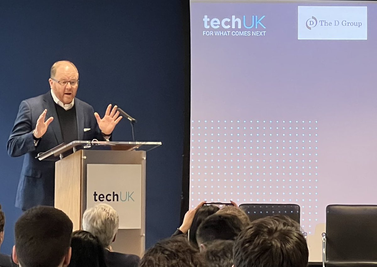 SpaceAndyG's tweet photo. UK space sector often feels like it’s got too cosy over last ~5 years so it’s great to hear @GeorgeFreemanMP highlight the need for #criticalthinking @techUK @TheD_Group #SpaceFinanceandTechSummit #spaceUK 🇬🇧 🛰 https://t.co/M9ClJFB9kO