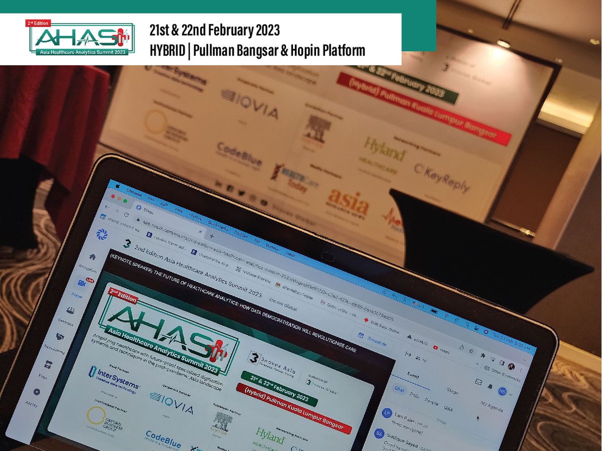 3novex's tweet image. Day 1 of Asia Healthcare Analytics Summit 2023 (AHAS 2023) was just incredible!
With so much of sharings in in-depth insights and experiences from our astounding speakers and partners, it was indeed a full packed session today.
Here are some of the snaps for you!
#AHAS2023 #AHAS