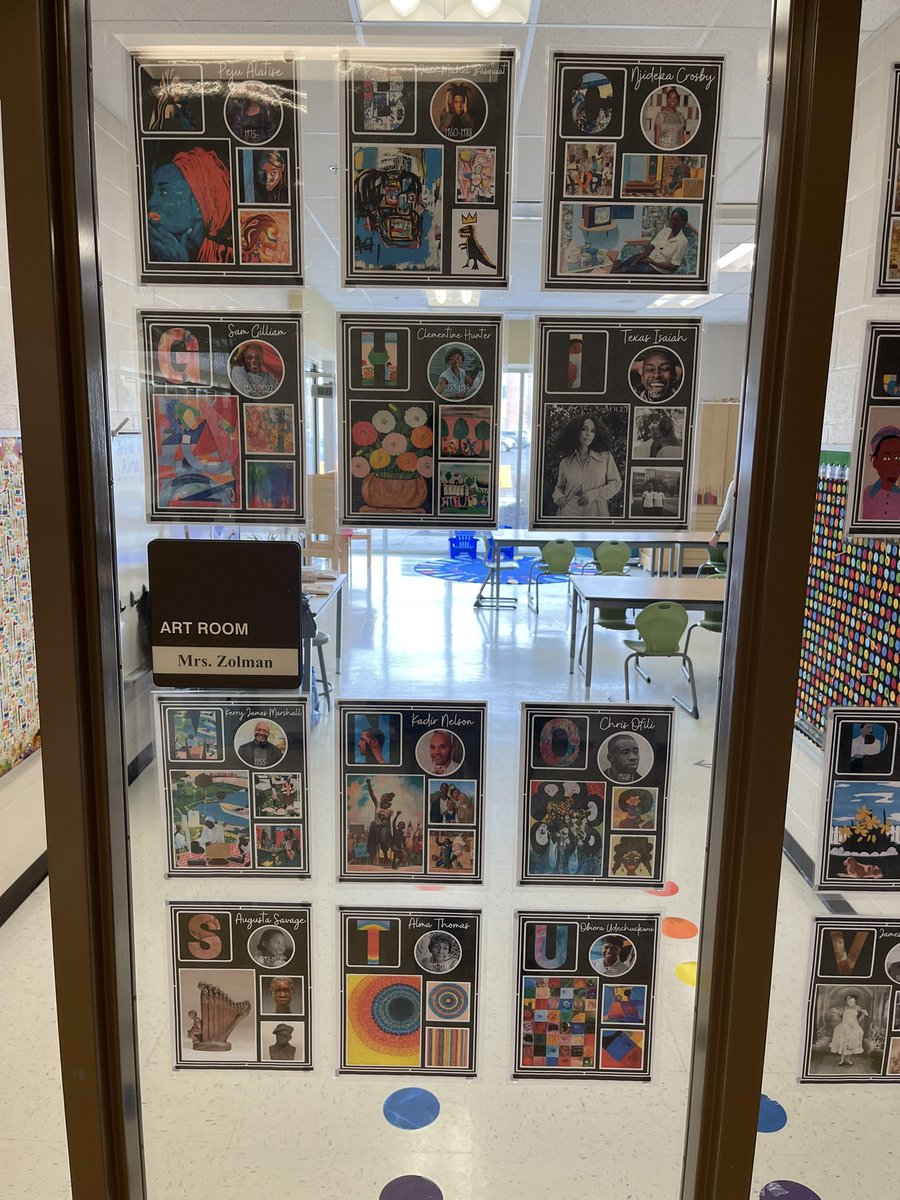 MapleAbraham's tweet photo. Abraham Lincoln Elementary School Celebrating Black History through Door Decorating…cont. https://t.co/hY6135Xzwk