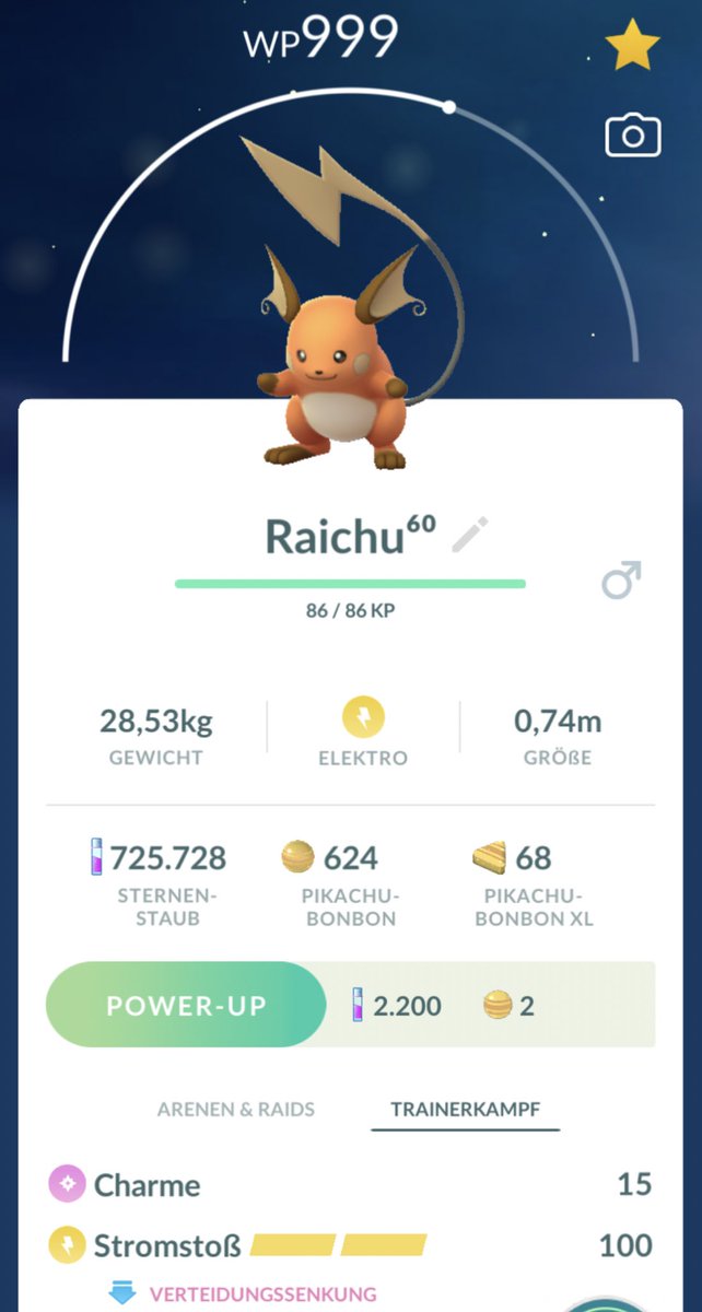 zickibert's tweet photo. Shiny Raichu 🥰 #shinypokemon #pokemon #raichu #pikachu #shiny #Niantic #pokemonshiny https://t.co/qwDxTWtyW5