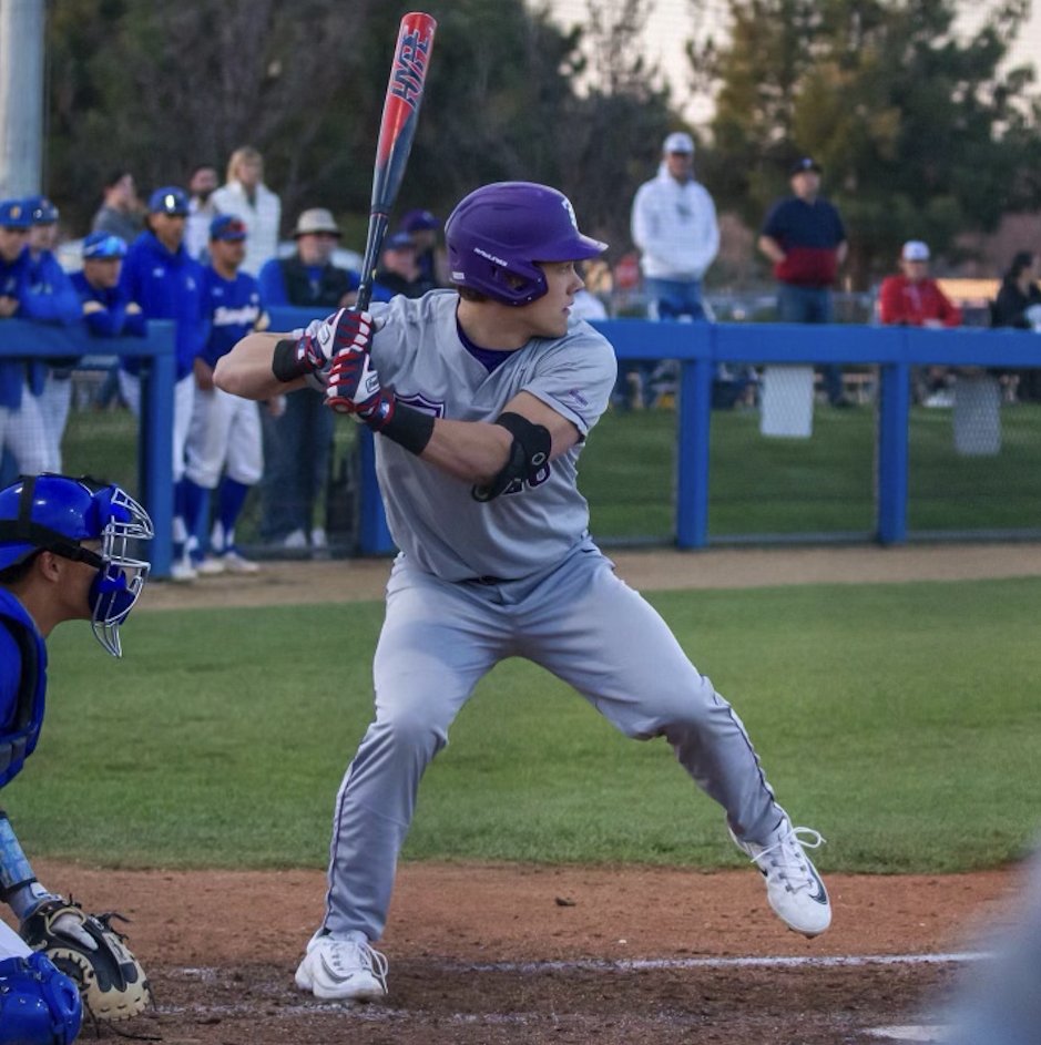 Congratulations to Ben Taxdahl '21 on getting his first D1 base hit against Cal State Bakersfield during UST's road trip through California! Go Tommies! #GoCadets