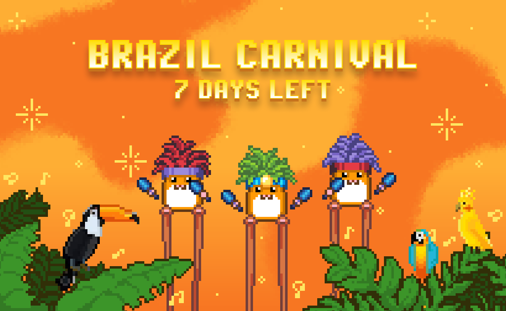 rollercoin_com's tweet photo. Still 7 days of Carnival fun, Rollers 🐹 

Note that this event's rewards increased 2 times 🔥 compared to the previous one and contain 15 more awesome rewards 🤩

So move along the crowd 🎁 https://t.co/LfPiUInNeO