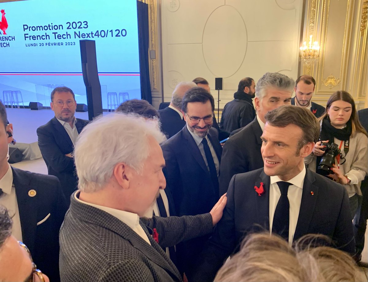 upsundotcom's tweet photo. Hier soir, notre co-fondateur et CSO était à l'Elysée en présence du Président Emmanuel Macron afin de célébrer les nouvelles pépites 2023 de la French Tech dont nous faisons fièrement partie ! 💫

@OriPekelman @EmmanuelMacron @ClaraChappaz
@LaFrenchTech @Elysee
 
#FT120 #Tech https://t.co/roDQgPeXc4