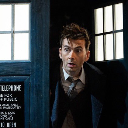 Greenpartygirly's tweet photo. David Tennant on coming back to Doctor Who:

"Well if I’m being honest initially I didn’t even want to take the role again, but I got a call from Russel saying the next person they’re gonna call is Micheal sheen, not happening.”

Source: Doctor Who Magazine https://t.co/KVZAp9VMQm
