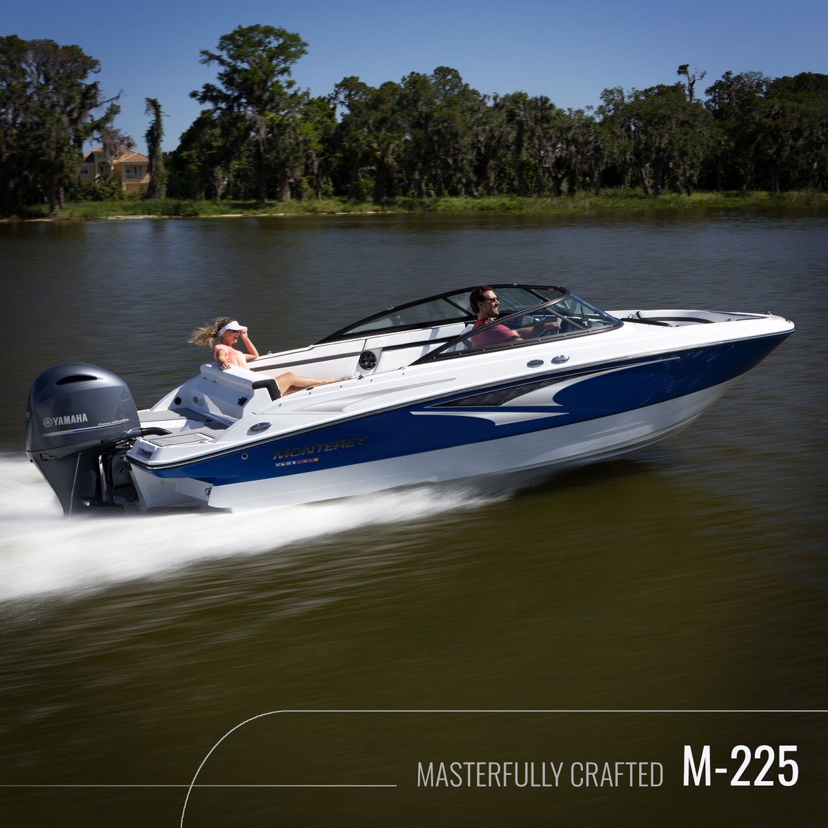 At the dock or out on the water, the masterfully crafted M-225 is sure to turn heads: montereyboats.com/boats/M-Series/