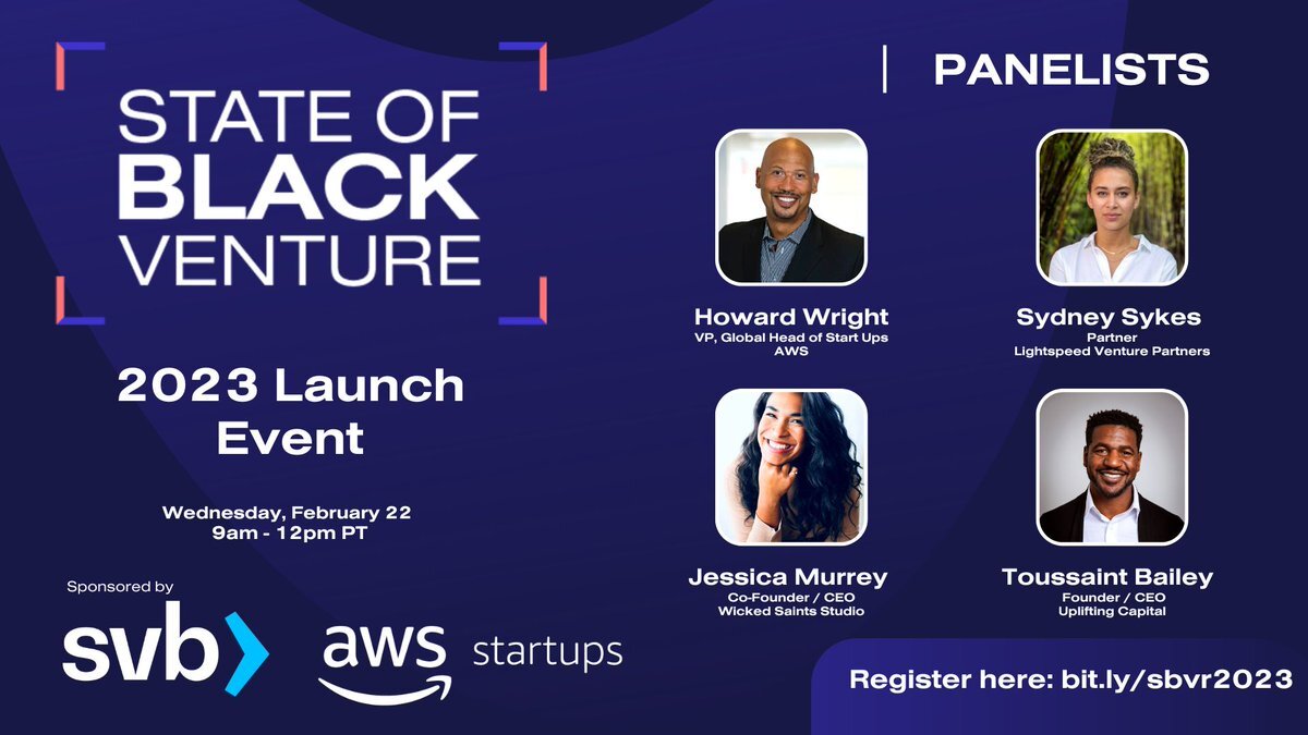 BLCKVC's tweet photo. Tomorrow we will be launching our State of Black Venture Report! Come join us in SF when we share the results by RSVPing here: https://t.co/CKa2w0oOO7 https://t.co/ESMYAPjsHV