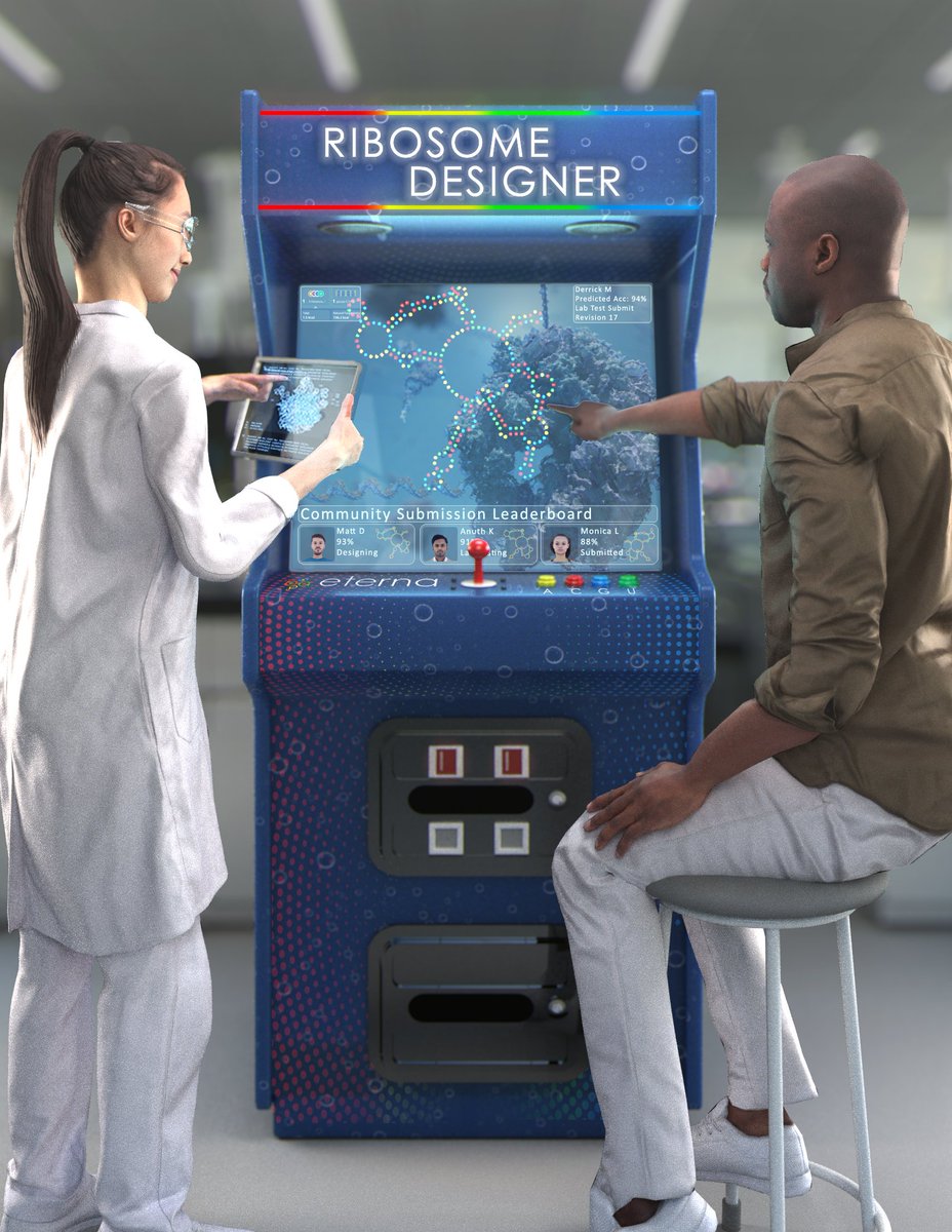 Do you like video games? community science? ribosomes? Meet community science designed ribosomes <a href="/NatureComms/">Nature Communications</a>. <a href="/RDasLab/">Das Lab</a> <a href="/NUSynBio/">Northwestern CSB</a> @StanfordBioE <a href="/amw_stanford/">Andrew Watkins</a> <a href="/AntyeKruger/">Antje Kruger</a> <a href="/eternagame/">Eterna</a> discover mutant ribosomes that improve protein synthesis. Such a fun collaboration👇 #synbio
