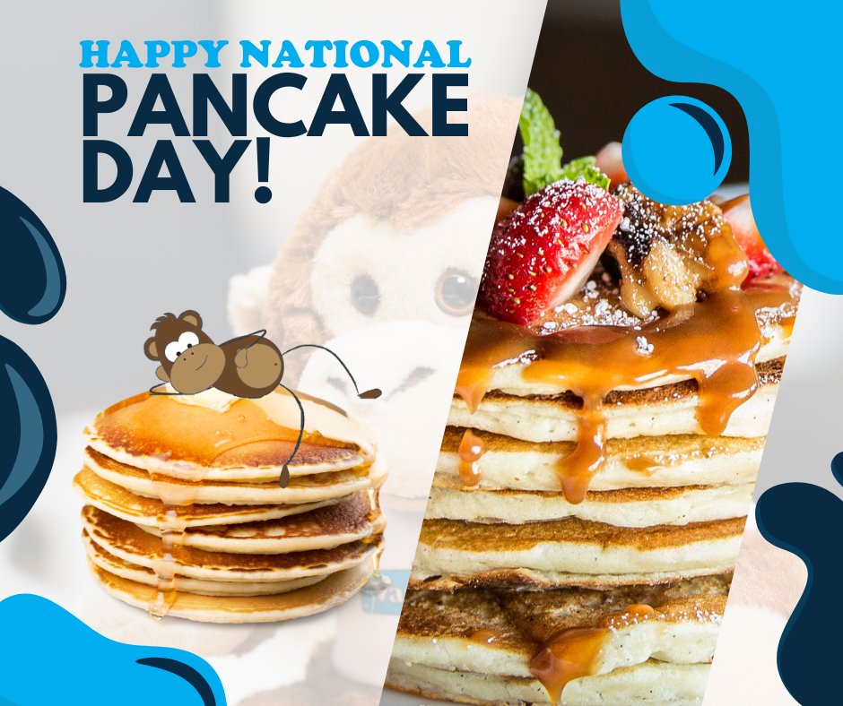 It's National Pancake Day! 😋

Whatever your choice of favoured toppings, we hope you enjoy it!  🐒

Have a delicious one. 🥞

#pancakeday2023 #pancakeday