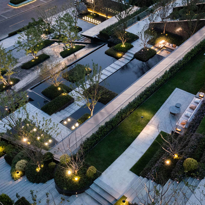 LandscapeEvent's tweet image. Landscaping at Central Mansion in Changzhou, China is designed by Guangzhou S.P.I Design. The unique landscape stretches the visual boundary of the park, increasing public space. What landscaping designs have inspired you lately? Discuss at LANDSCAPE 2023! #publicspacedesign