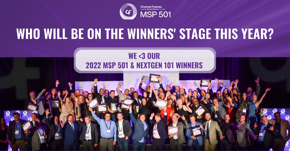 ChannelDiveNews's tweet photo. The 2023 #ChannelFutures MSP 501 application IS OPEN! Best of luck to our 2023 applicants - we can't wait to see what you bring to the table this year. Learn more at the #MSP501 information center >> https://t.co/BUNxieTnqy #nextgen101 #mspawards #channelpartners https://t.co/ELd4LImm63