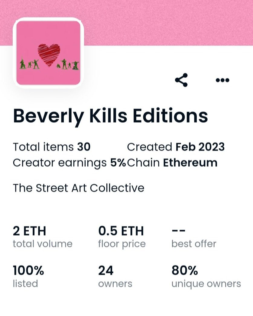 GM everyone

We had some great secondary sales, the fp on LE collection is 0.5E WOW! 

When new drop ❓️