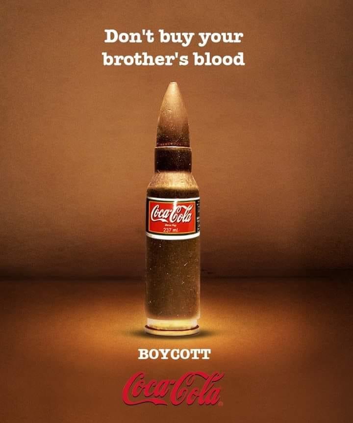 It’s also a health hazard, be good to yourselves fam… ✌🏽🇵🇸 #BoycottCocaCola
#NotInMyFridge
#BoycottApartheid